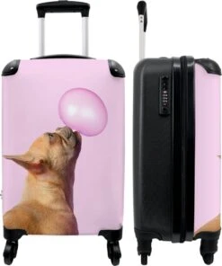 NoBoringSuitcases.com® Kinderkoffer - Hond - Dieren - Kauwgom - Roze - Kinderen - Trolley Kinderen - Past Binnen 55x40x20 Cm En 55x35x25 Cm - Reiskoffer Met Wielen - Koffertje 24 NoBoringSuitcases.com® Kinderkoffer - Hond - Dieren - Kauwgom - Roze - Kinderen - Trolley Kinderen - Past Binnen 55x40x20 Cm En 55x35x25 Cm - Reiskoffer Met Wielen - Koffertje -Koffer Winkel 1000x1200 6