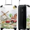 NoBoringSuitcases.com® Koffer - Boerderij - Dieren - Trekker - Jongens - Past Binnen 55x40x20 Cm En 55x35x25 Cm - Handbagage - Trolley - Fotokoffer - Cabin Size - Print -Koffer Winkel 1000x1200 8