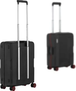 CarryOn Protector Luxe Handbagage Koffer - Trolley 55cm Met TSA-slot En Clipsluiting - Zwart -Koffer Winkel 1002x1200