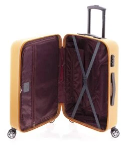 Gladiator Beetle M Spinner 68 - TSA Slot - Abrikoos Oranje -Koffer Winkel 1006x1200