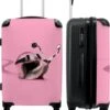 NoBoringSuitcases.com® Koffer Groot - Slak - Roze - Meisjes - Racen - Trolley Koffer Met TSA-slot - Met Wielen - 90 Liter - Reiskoffer - 66 Cm -Koffer Winkel 1007x1200 26