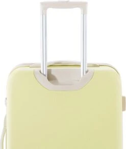 Decent Star Maxx Handbagage Koffer - 55 Cm - TSA Slot - Pastel Geel -Koffer Winkel 1010x1200