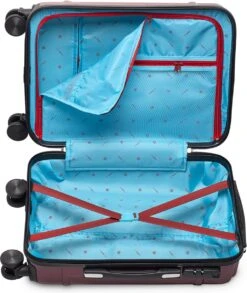 Tesla PC - Handbagage Koffer - 55x35x20 Cm - 4 Wielen - Rood -Koffer Winkel 1013x1200 2