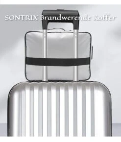 SONTRIX Brandwerende Koffer - Waterdicht - Brandwerend - Brandwerende Tas - Waterdichte Tas - Brandwerende Documententas - Tas - Handtas - Zwart -Koffer Winkel 1023x1200 2