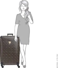 Guess Wilder Travel Dameskoffer - Bruin -Koffer Winkel 1027x1200 2