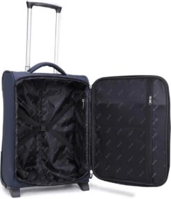 Decent Handbagage Koffer / Trolley / Reiskoffer - 50 Cm - 35 Liter - Polyester - Super-Light - Blauw -Koffer Winkel 1031x1200 1