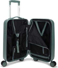 Decent Handbagage Koffer / Trolley / Reiskoffer - 55 Cm - 38 Liter - ABS - Tranporto - Groen 32 Decent Handbagage Koffer / Trolley / Reiskoffer - 55 Cm - 38 Liter - ABS - Tranporto - Groen -Koffer Winkel 1032x1200 2