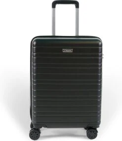 Koffer Winkel 37 ©TROLLEYZ - Amsterdam No.9 - Trolley - 55cm Met TSA Slot - Dubbele Wielen - 360° Spinners - 100% ABS - Handbagage Koffer In Night Black