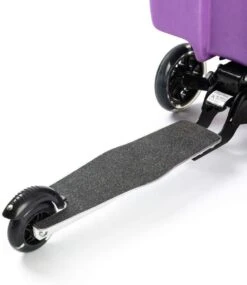 Kinderstep | Reiskoffer Met Wielen - FDBW - Koffer Kinderen | Paarse Eenhoorn | Step Met 3 Wielen - Bouncy Box 50 Kilo 40x20x25 Cm + Nekkussen Vliegtuig -Koffer Winkel 1039x1200 2