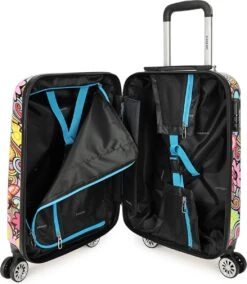 Decent Forenza Handbagage Koffer - 55 Cm - Flowers -Koffer Winkel 1043x1200