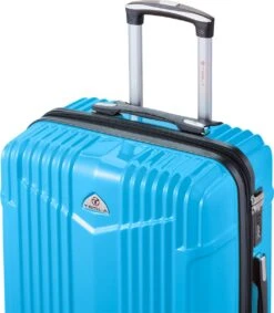 Tesla PC - Reiskoffer - 65 Cm - 4 Wielen - Licht Blauw 12 Tesla PC - Reiskoffer - 65 Cm - 4 Wielen - Licht Blauw -Koffer Winkel 1047x1200 5