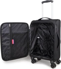 Decent D-Upright Handbagage Koffer - 55 Cm - TSA Slot - Zwart -Koffer Winkel 1049x1200 1