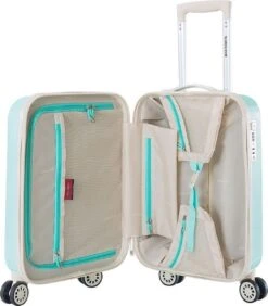 Decent Star Maxx Handbagage Koffer - 55 Cm - TSA Slot - Pastel Groen -Koffer Winkel 1050x1200