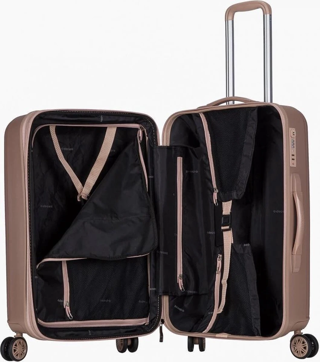 Decent Maxi-Air Handbagage Koffer - 42 Cm - Zalm Roze 8 Decent Maxi-Air Handbagage Koffer - 42 Cm - Zalm Roze - Afbeelding 6