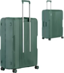 CarryOn Protector Luxe Grote Reiskoffer - Trolley 77cm Met TSA-klikslot - Ultrasterk - Groen -Koffer Winkel 1067x1200