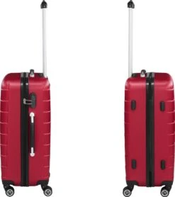 Tectake - Kofferset Trolleyset Reisset - 3-dlg Hardshell Wijnrood - 402670 -Koffer Winkel 1067x1200 4