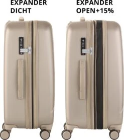 CarryOn Skyhopper Reiskoffer – 68.5cm TSA Trolley Met Expander En OKOBAN - Champagne -Koffer Winkel 1068x1200 3
