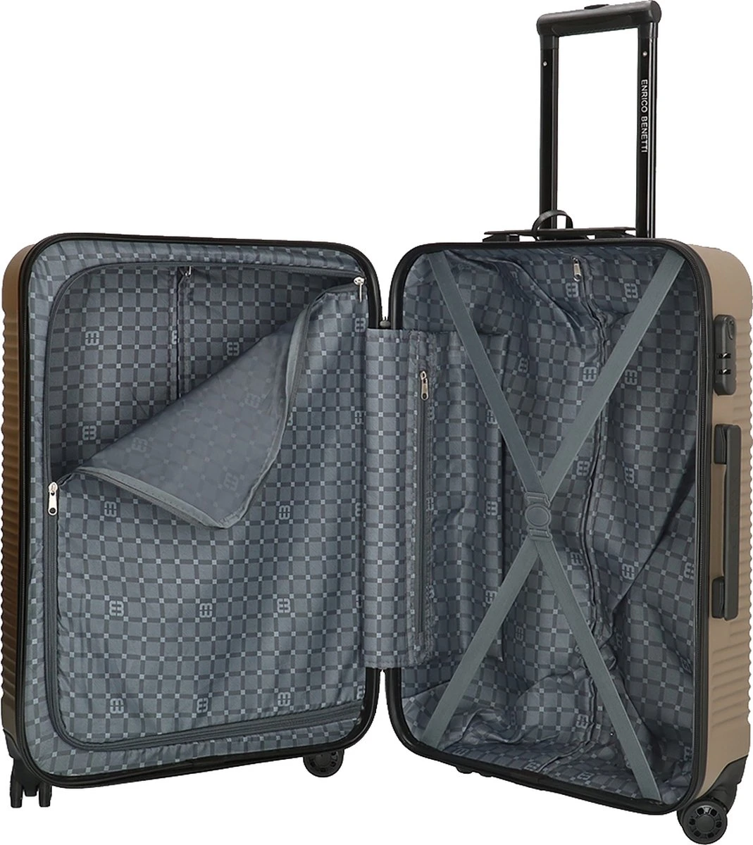 Enrico Benetti Harde Koffer LouisvilleHoogte 65 Cm - Champagne 7 Enrico Benetti Harde Koffer LouisvilleHoogte 65 Cm - Champagne - Afbeelding 5