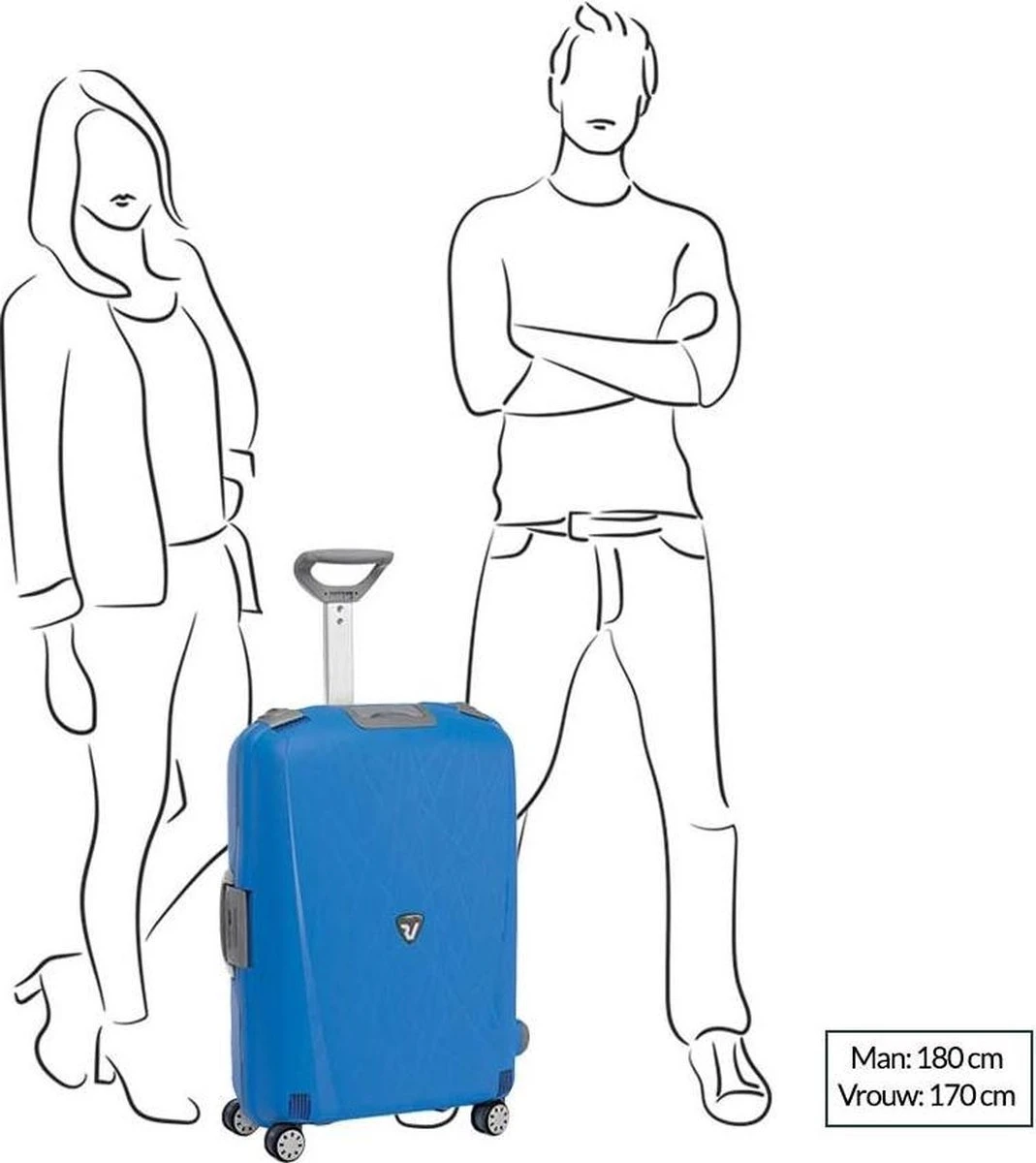 Roncato Light 4 Wiel Trolley 68 Avio Blue 19 Roncato Light 4 Wiel Trolley 68 Avio Blue - Afbeelding 17