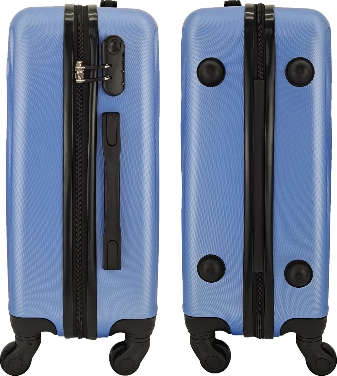 SB Travelbags Bagage Koffer 65cm 4 Wielen Trolley - Blauw 4 SB Travelbags Bagage Koffer 65cm 4 Wielen Trolley - Blauw - Afbeelding 2