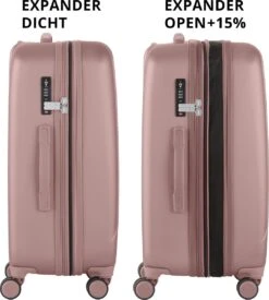 CarryOn Skyhopper Reiskoffer - 68.5cm TSA Trolley Met Expander En OKOBAN - Roze -Koffer Winkel 1079x1200 5