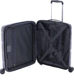 Gladiator Bionic S Handbagage Koffer Expandable - 55 Cm - TSA Slot - Zwart -Koffer Winkel 1085x1200
