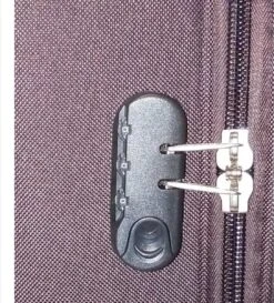 Stoffen Handbagage Koffer 51cm 4 Wielen Trolley - Bruin -Koffer Winkel 1086x1200 3