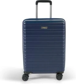 Koffer Winkel 39 ©TROLLEYZ - Amsterdam No.9 - Trolley - 55cm Met TSA Slot - Dubbele Wielen - 360° Spinners - 100% ABS - Handbagage Koffer In Ocean Blue