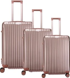 Royal Swiss - Kofferset - Cijferslot- Lichtgewicht Koffer - 4 Wielen- Rosé Gold -Koffer Winkel 1087x1200 3