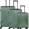 Enrico Benetti Louisville Driedelige Kofferset Hardcase - 39040 - Olijf