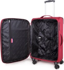 Decent D-Upright Medium Koffer - 66 Cm Expandable - TSA Slot - Bordeaux Rood -Koffer Winkel 1093x1200 4