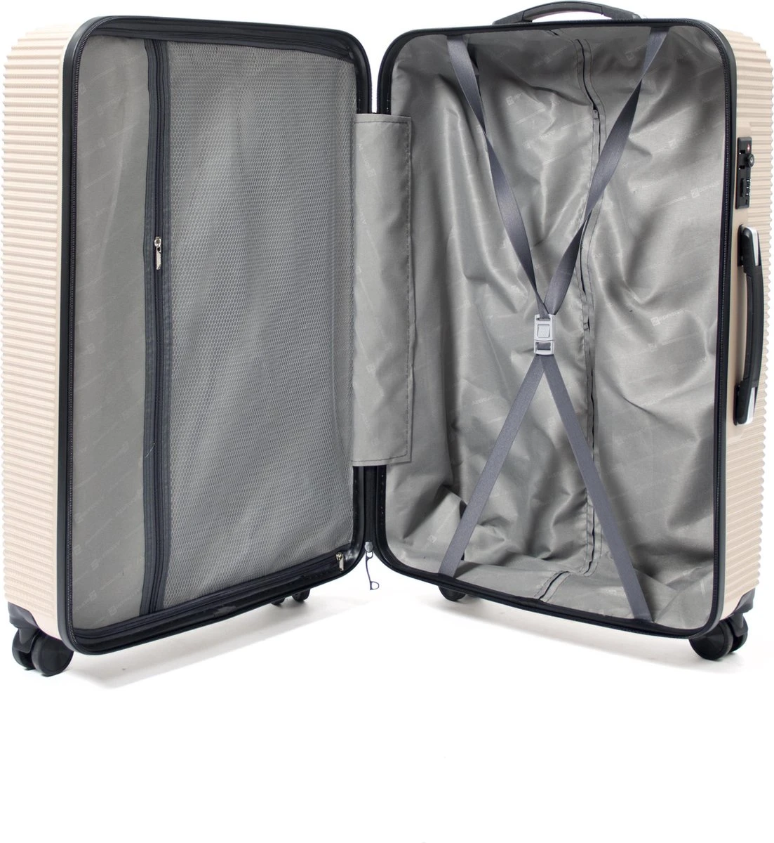 AttitudeZ Air-Z Handbagage Koffer Champagne 55cm - TSA-slot 5 AttitudeZ Air-Z Handbagage Koffer Champagne 55cm - TSA-slot - Afbeelding 3