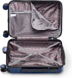 Swiss Alpine 2.0 - Handbagage Koffer - 55x35x20 Cm - 4 Wielen - Blauw -Koffer Winkel 1105x1200