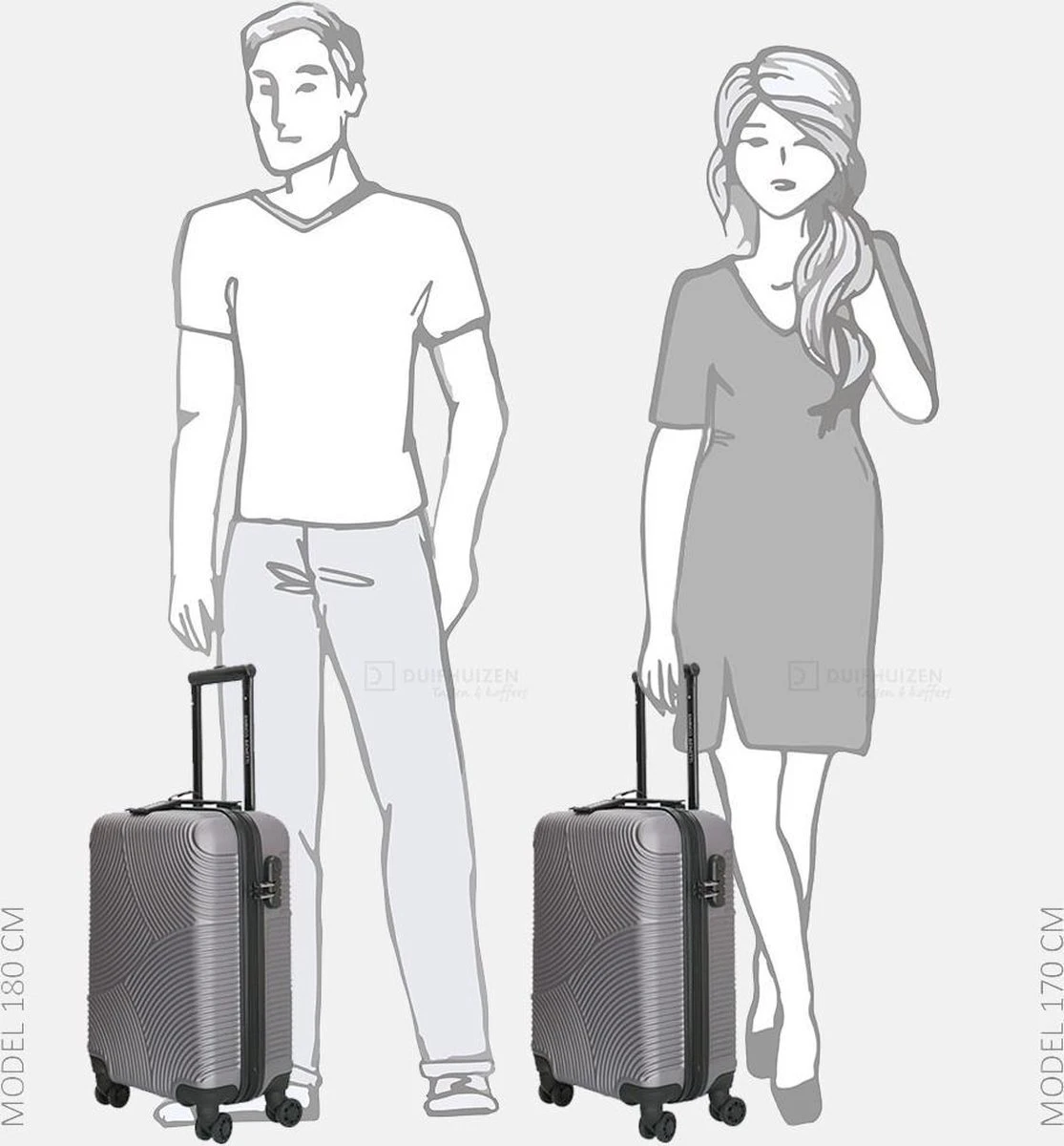 Enrico Benetti Louisville 39040 Handbagage Koffer 52 Cm - Grijs 8 Enrico Benetti Louisville 39040 Handbagage Koffer 52 Cm - Grijs - Afbeelding 6