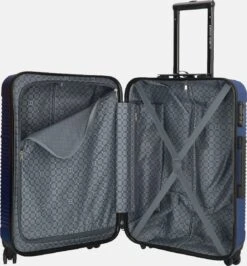 Enrico Benetti Koffer / Trolley / Reiskoffer - 65 X 41 X 25 Cm - 68 Liter - ABS - Maat M - Louisville - Blauw -Koffer Winkel 1116x1200 5