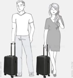 Enrico Benetti Louisville 39040 Handbagage Koffer Hardcase ABS - Zwart -Koffer Winkel 1118x1200 1