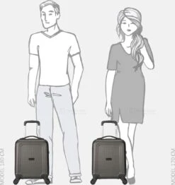 Decent Handbagage Koffer / Trolley / Reiskoffer - 42 Cm - 24 Liter - ABS - Maxi Air - Grijs -Koffer Winkel 1132x1200 1