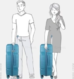 Decent ONE-CITY Large Koffer - 76 Cm - TSA Slot - Petrol -Koffer Winkel 1132x1200 11