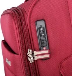 Decent D-Upright Handbagage Koffer - 55 Cm - TSA Slot - Bordeaux Rood -Koffer Winkel 1132x1200 2