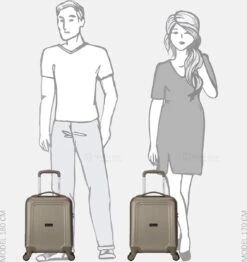 Decent Handbagage Koffer / Trolley / Reiskoffer - 42 Cm - 24 Liter - ABS - Maxi Air - Champagne 37 Decent Handbagage Koffer / Trolley / Reiskoffer - 42 Cm - 24 Liter - ABS - Maxi Air - Champagne -Koffer Winkel 1132x1200 3