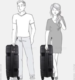 Decent ONE-CITY Large Koffer - 76 Cm - TSA Slot - Zwart -Koffer Winkel 1132x1200 8