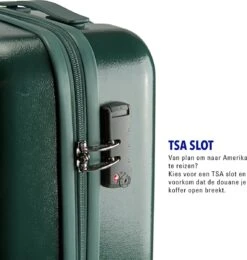 Princess Traveller Harlem - Handbaggage Koffer - Groen - S - 55cm -Koffer Winkel 1138x1200