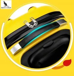 San Vitale® - Lichtgewicht Reis Koffer - Trolley - Handbagage - Dino - Krokodil - Groen -Koffer Winkel 1161x1200 1