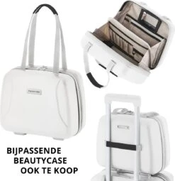 CarryOn Skyhopper Reiskoffer - 68.5cm TSA Trolley Met OKOBAN - Wit -Koffer Winkel 1163x1200 3