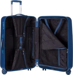 Decent Tranporto-One Handbagage Koffer - 55 Cm - TSA Slot - Dark Blue -Koffer Winkel 1167x1200