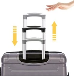 Merax 3-delig Kofferset Met TSA Slot - Trolleyset ABS 40L, 70L & 110 Liter - Grijs 15 Merax 3-delig Kofferset Met TSA Slot - Trolleyset ABS 40L, 70L & 110 Liter - Grijs -Koffer Winkel 1167x1200 8