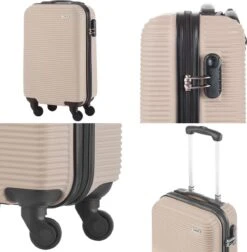 TravelZ Horizon Handbagagekoffer - 54cm Handbagage Trolley Met Gevoerde Binnenkant - Champagne 14 TravelZ Horizon Handbagagekoffer - 54cm Handbagage Trolley Met Gevoerde Binnenkant - Champagne -Koffer Winkel 1177x1200 11