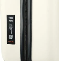 Princess Traveller PT01 - Handbagagekoffer - Pearl White - S - 55cm -Koffer Winkel 1178x1200