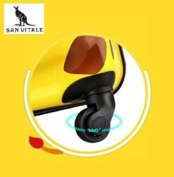 San Vitale® - Lichtgewicht Reis Koffer - Trolley - Handbagage - Dino - Krokodil - Groen -Koffer Winkel 1183x1200