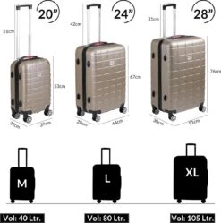 Monazana – Kofferset Exopack - 3-delig –TSA Slot – Wielen - Champagne -Koffer Winkel 1189x1200 12